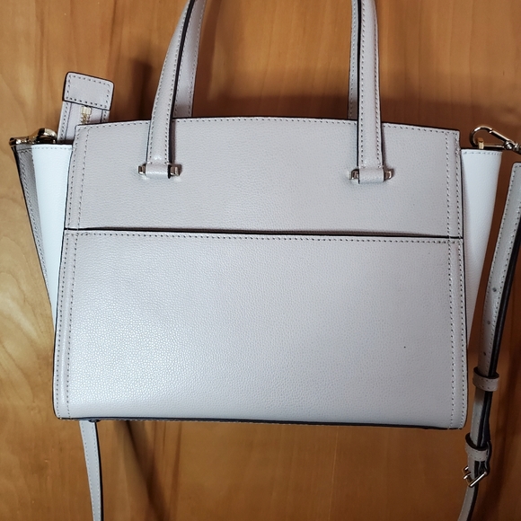 Kate Spade Patterson Drive Small Geraldine Ivory/Light Taupe Leather Satchel Bag - Picture 5 of 12